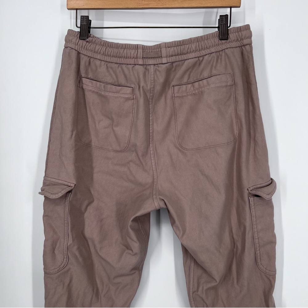 SOLD Athleta Silt Taupe Tan Farallon Cargo Crop Casual Sweatpants - Picture 6 of 8